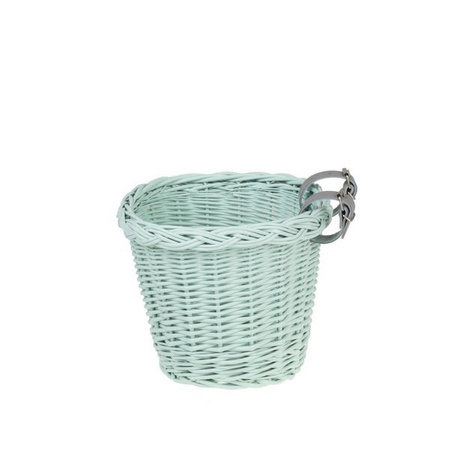 wicker bike basket with handle