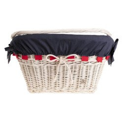 Vollweidener Fahrradkorb in Beige 46x34 H23/28 cm