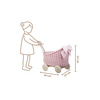 LUNA Puppenwagen aus Weide Pink EXCLUSIVE 60X30 H45 CM