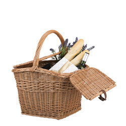 Picknickkorb aus Weide 40x40 H30/42  CM