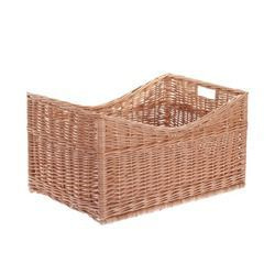 Kaminkorb aus Weide in Naturfarbe 63x43 H33/26/33 cm