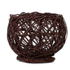 Panier rond en osier brut non écorcé BOUGIE Ø30 H19 CM