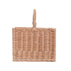 FIREPLACE BASKET ON PLYWOOD BOTTOM HANDMADE 40X28 H30/46 CM