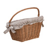 Panier en osier vélo en osier naturel 46x34 H23/28 CM