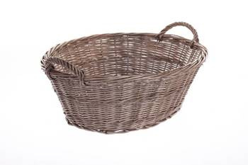 Corbeille panier à linge en osier naturel 60X44X23 CM