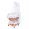 BABY BASKET FOR A CHILD WITH A CANOPY BABY WICKER PRAM 90X53 H30 CM