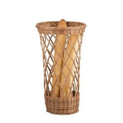 Wicker round BAGUETTE BASKET umbrella basket flower pot decorative Ø29 H55 cm
