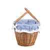 WICKER BAG SHOPPING BAG WITH HANDLES HANDMADE LINED 40X30 H25/48 CM