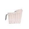 Panier en osier vélo en osier blanc 46x34 H23/28 cm