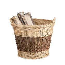 Panier en osier ronde multicolore Ø56 H50 cm