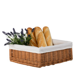 WICKER DISPLAY STORAGE BASKET decorative 60X40 H12 CM