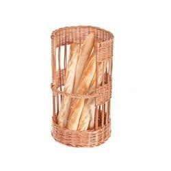 Wicker Round BAGUETTE BASKET decorative Ø35 H60 cm