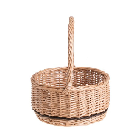 Geschenkkorb aus Weide in Naturfarbe Ø28 H11/27  CM