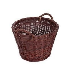 Corbeille de rangement, Panier multi usage en osier brut pour salon, salle de bain,cuisine Ø50 H50 cm