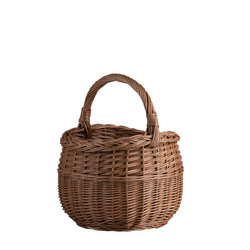 Naturfarbiger Einkaufskorb 31x31 H25/40 cm