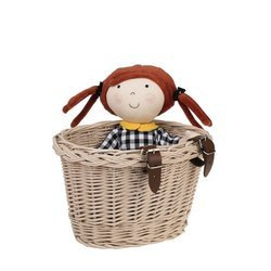 Fahrradkorb  für Kinder beige 27x22 H17 cm