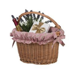 Naturfarbiger Fahrradkorb 38x32 H24 CM