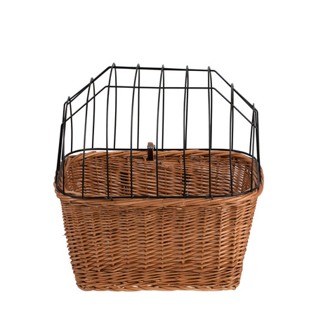 WICKER BIKE BASKET BIKE ACCESSORIES BASKET FOR ANIMALS HANDMADE 43X33 H22/42 CM