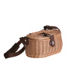 Panier de pêche en osier buff 34x19 H16 CM