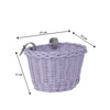 Petit Panier de Vélo pour Enfant en Osier 27X22 H17 CM