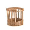 Round wicker baguette basket display stand decorative Ø30 H30 cm