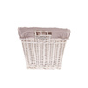 RECTANGULAR LARGE BASKET FOR WICKER TOYS ROOMY WICKER BASKET FOR WOOD LINED 52X43 H30 CM