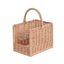 Panier en osier naturel rectangle 50x35 H33/55 cm