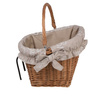 Panier en osier vélo en osier naturel 46x34 H23/28 CM
