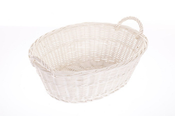 Corbeille panier à linge en osier naturel 60X44X23 CM