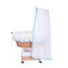BABY BASKET FOR A CHILD WITH A CANOPY BABY WICKER PRAM 90X53 H30 CM