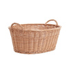 Natural Wicker Storage basket Laundry Bin decorative handmade 60x44x23 cm