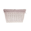 RECTANGULAR LARGE BASKET FOR WICKER TOYS ROOMY WICKER BASKET FOR WOOD LINED 52X43 H30 CM