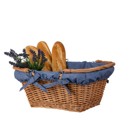 Einkaufskorb / Geschenkkorb aus Weide 45x34 H20/35 cm