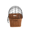 WICKER BIKE BASKET BIKE ACCESSORIES BASKET FOR ANIMALS HANDMADE 43X33 H22/42 CM
