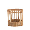Round wicker baguette basket display stand decorative Ø30 H30 cm