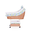 BABY BASKET FOR A CHILD WITH BEDDING BABY WICKER PRAM 90X60 H32/60 CM