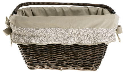 Fahrradkorb aus Weide für Lenker 46x34 H23/28 cm