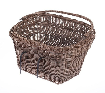 WICKER BIKE BASKET BIKE ACCESSORIES HANDMADE 46X34 H23/28 CM