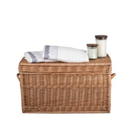 Wicker trunk Wicker storage chest toy trunk wicker toy chest child toy basket storage basket decorative handmade 70x42 H47 cm