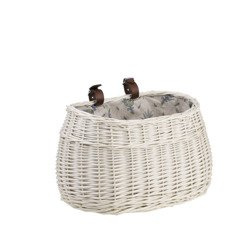 Fahrradkorb in Beige 35x17 H19 cm