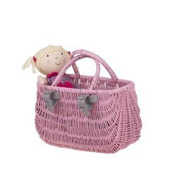 Fahrradkorb  für Kinder pink 22x10 H13/16 CM