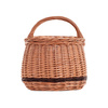 SHABBY CHIC WICKER PICNIC BASKET HANDMADE 44X28 H23/36 CM