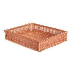 WICKER DISPLAY STORAGE BASKET decorative 60X40 H12 CM