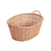 Natural Wicker Storage basket Laundry Bin decorative handmade 60x44x23 cm