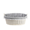 Whitewash wicker laundry bin 60x44 H23