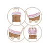LUNA Puppenwagen aus Weide in Naturfarbe 60x30 H45 CM
