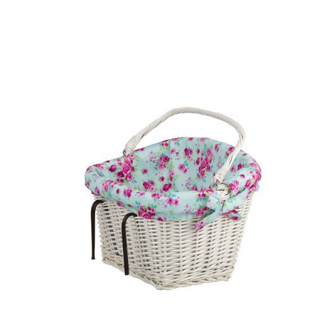 Retro Fahrrad Korb Vintage Stil  Weiß 46x34 H23/28 cm