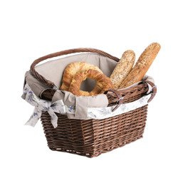 Fahrradkorb in Dunkelbraun 46x34 H23/28 cm